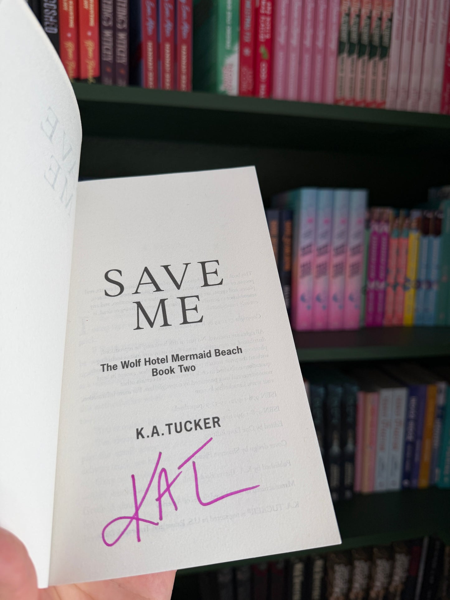 Save Me (The Wolf Hotel Mermaid Beach Book Two) SIGNED